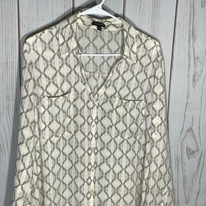 Express cream, grey, and black